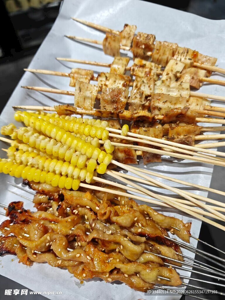 烤鸡皮图片