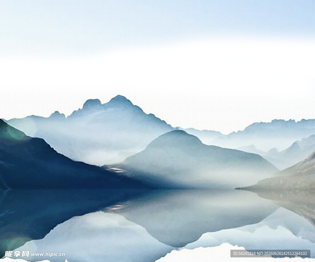 水墨山水间的静谧景致