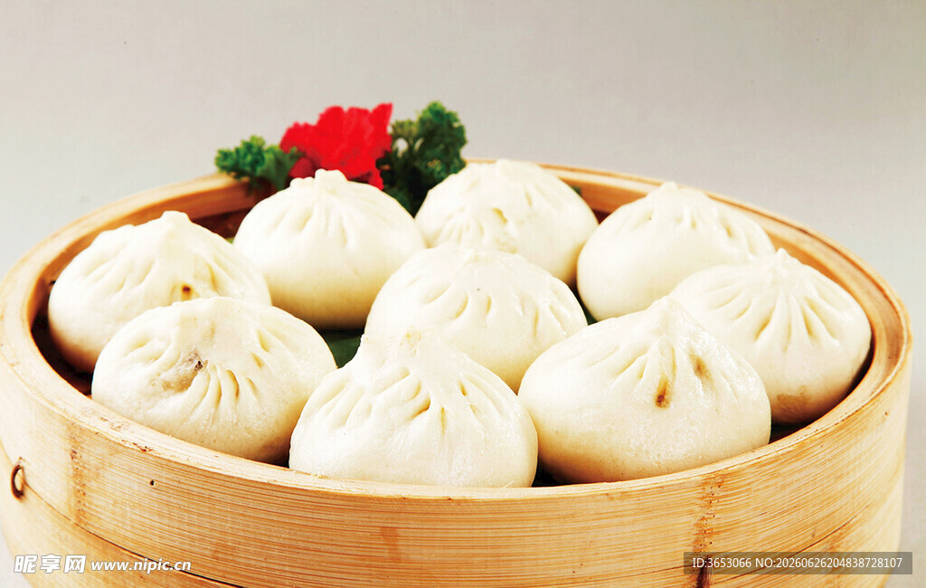 竹笼里的美味小笼包