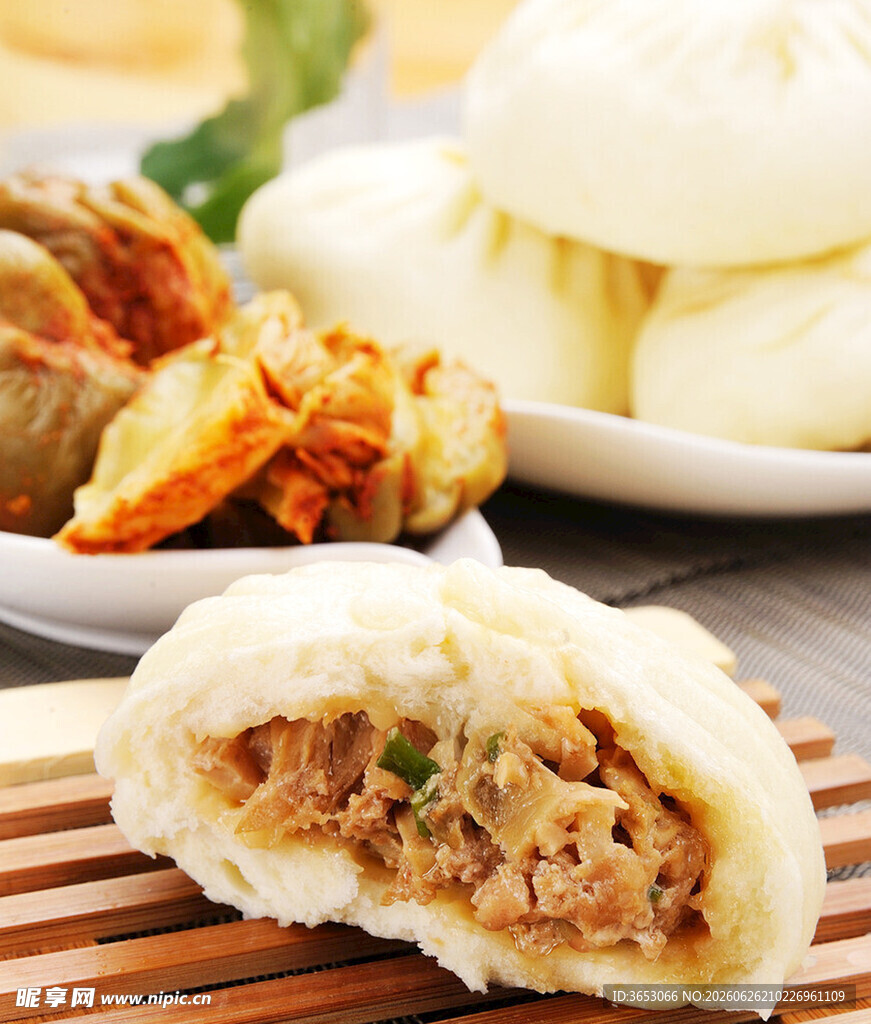 美味肉馅包子及多样面点