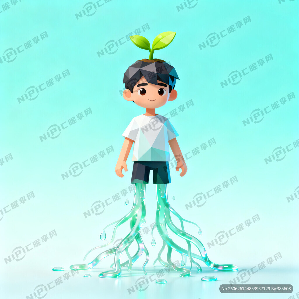 卡通形象 根壮仔  人物风格 