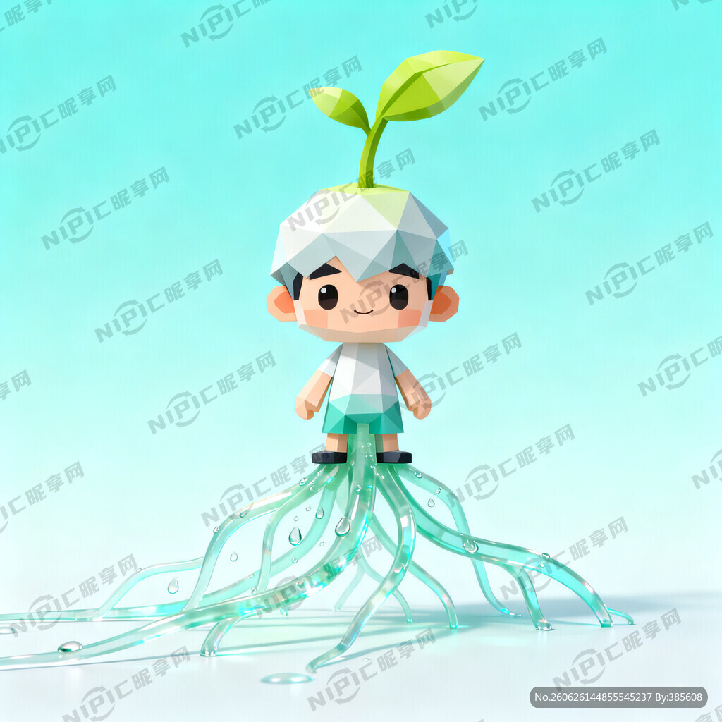 卡通形象 根壮仔  人物风格 