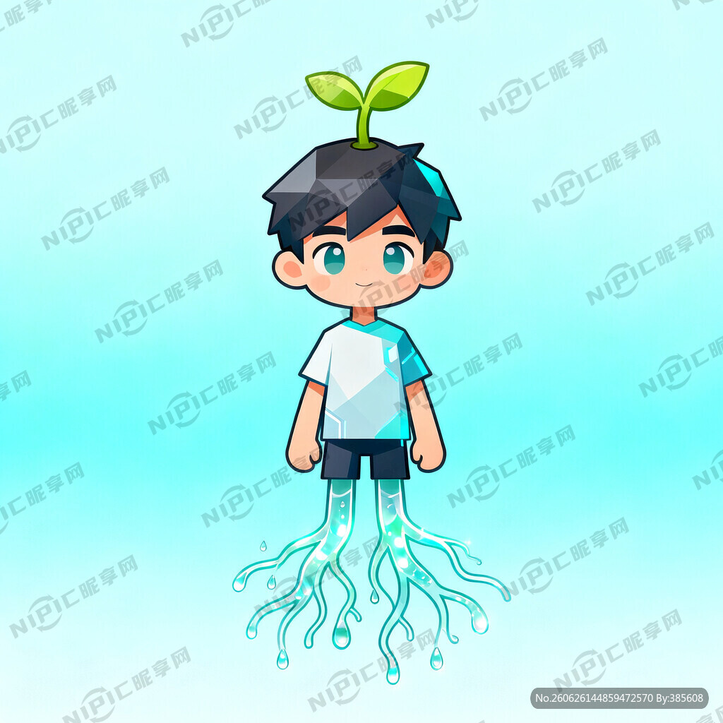 卡通形象 根壮仔  人物风格 