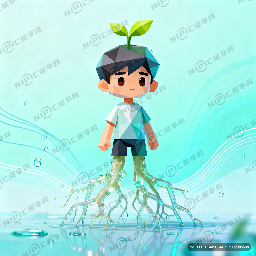 卡通形象 根壮仔  人物风格 