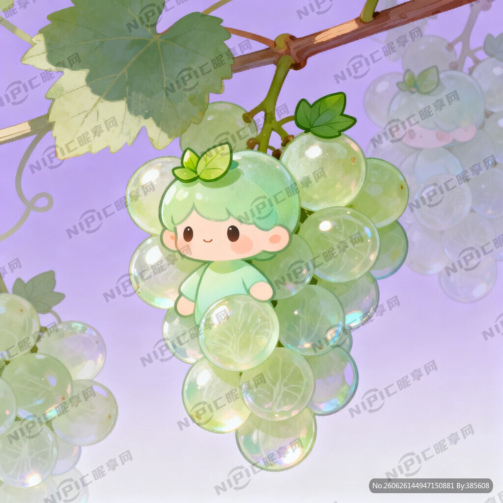 卡通形象 葡小粒  人物风格 