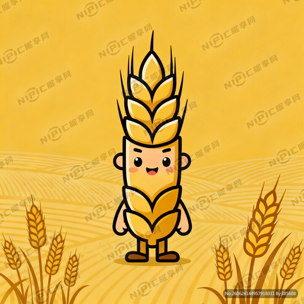 卡通形象 麦小满  人物风格 