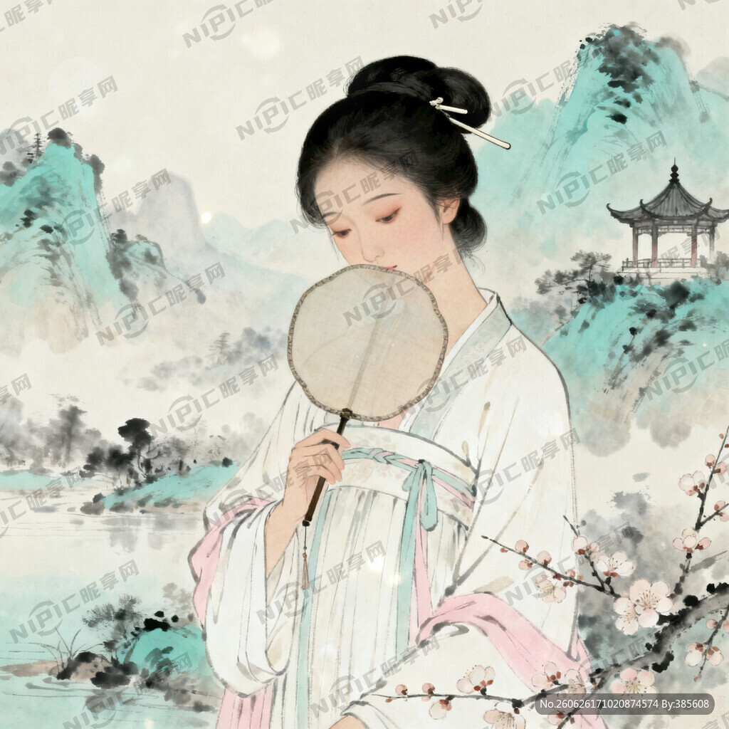 清雅素雅宋代仕女