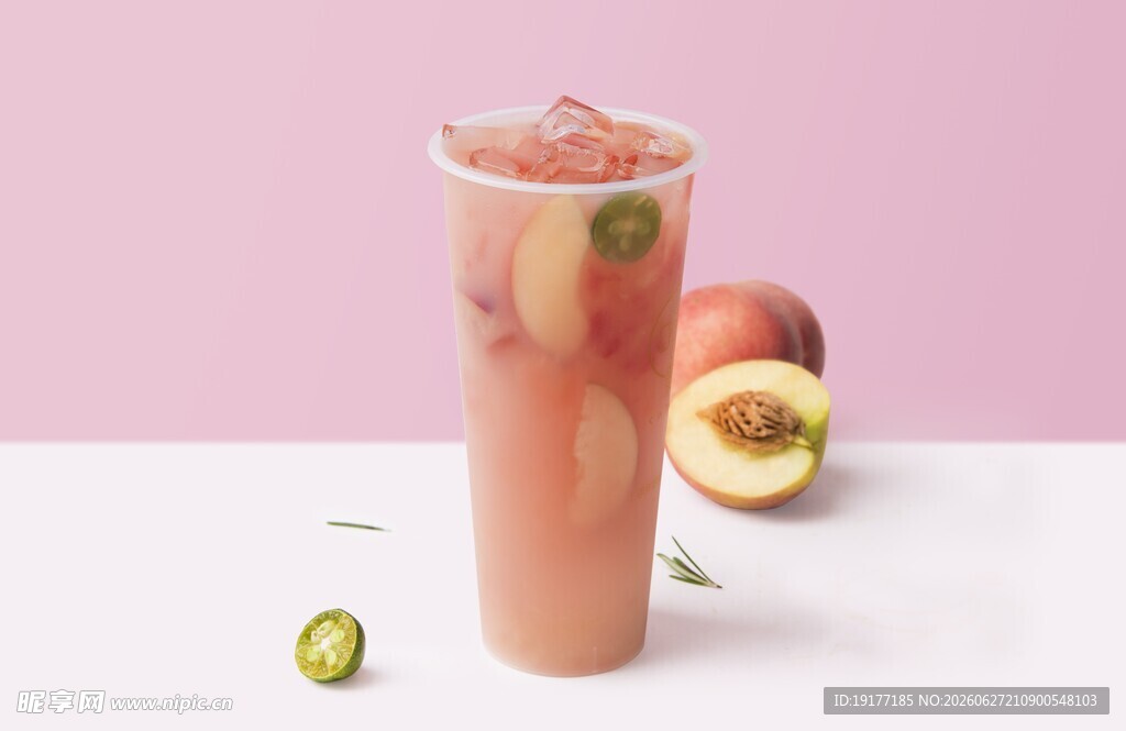 桃香冰饮尽享甜蜜滋味