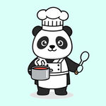 熊猫厨师IP形象