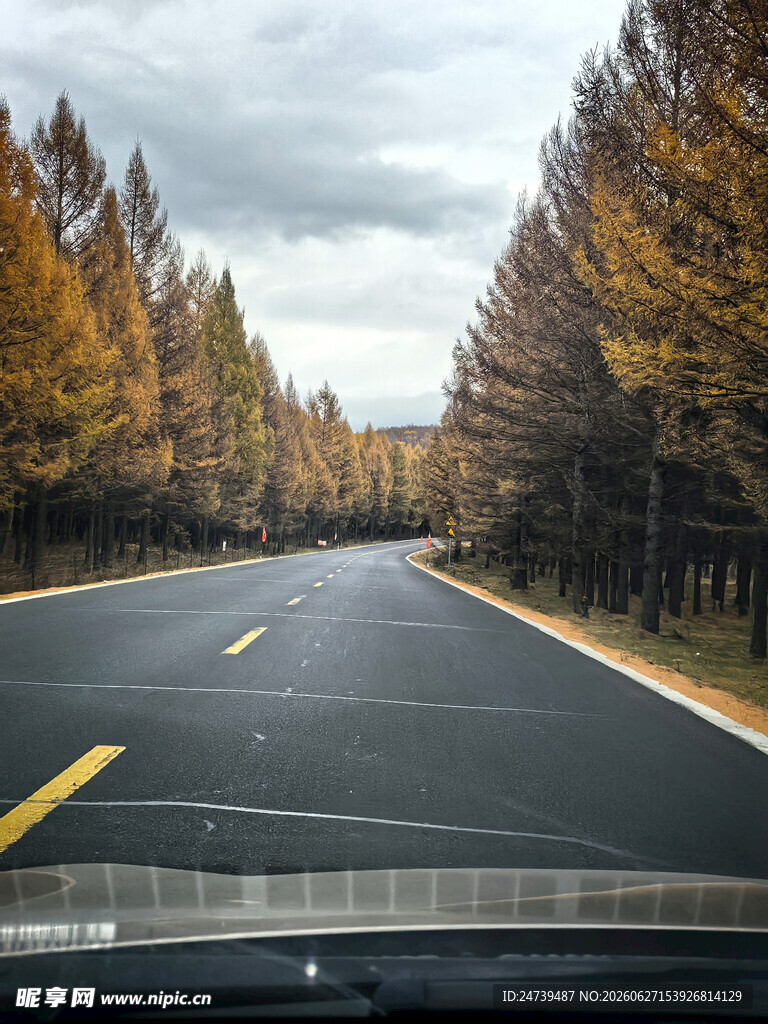 承德围场路上的景色