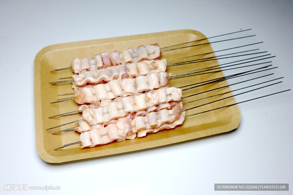 美味五花肉烤肉串