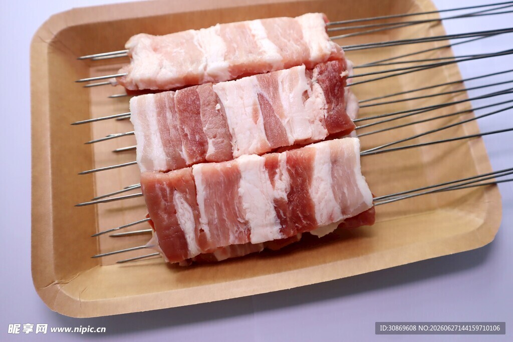 美味培根肉串