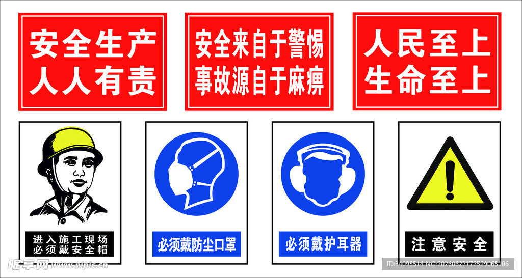 安全生产警示标识合集