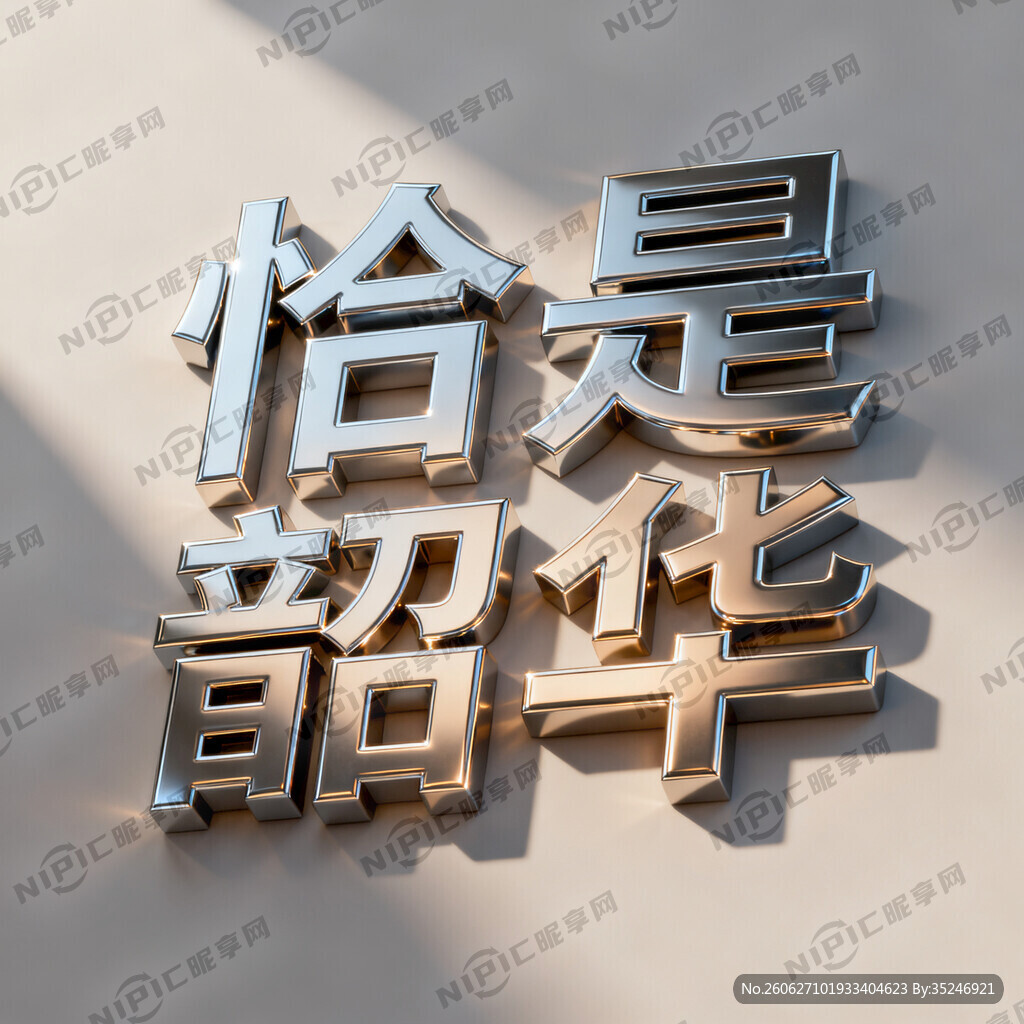 恰是韶华设计为美术字