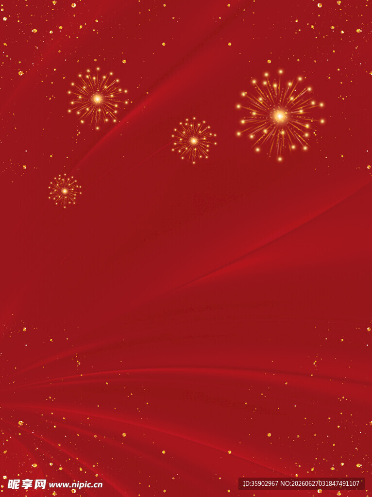 红色烟花背景纹理图
