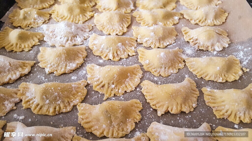 手工制作的美味饺子