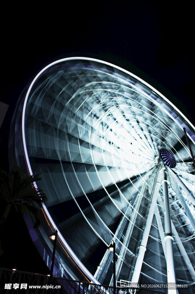 璀璨摩天轮夜景