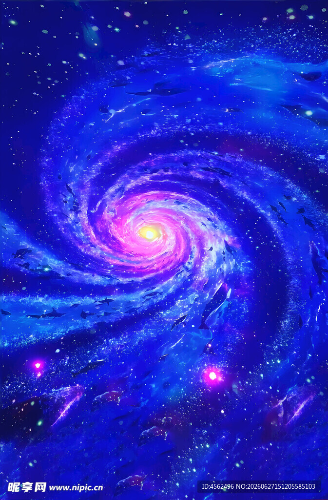 梦幻绚丽的宇宙旋涡