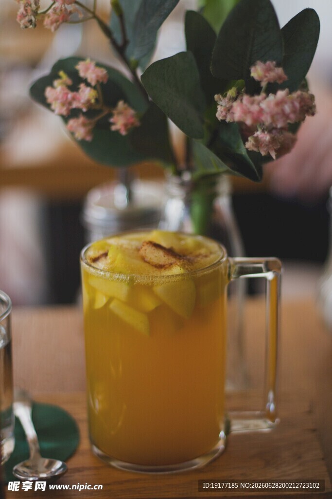 清新花茶饮品惬意时光