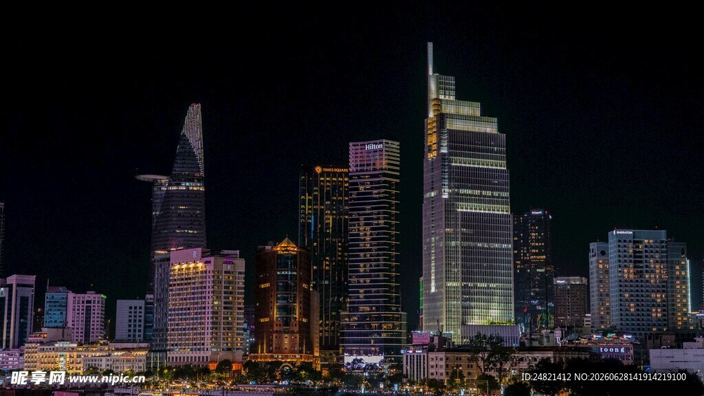 都市璀璨夜景