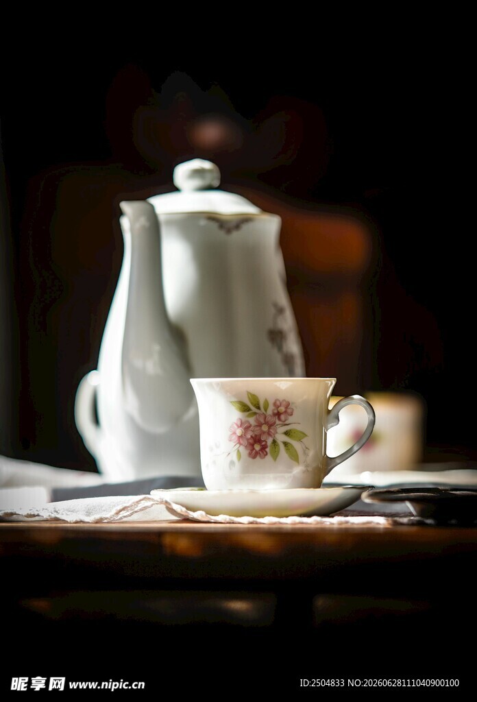 茶具 茶壶 茶杯 复古 优雅 
