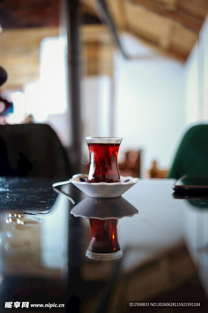 土耳其红茶 茶杯 茶碟 饮品 