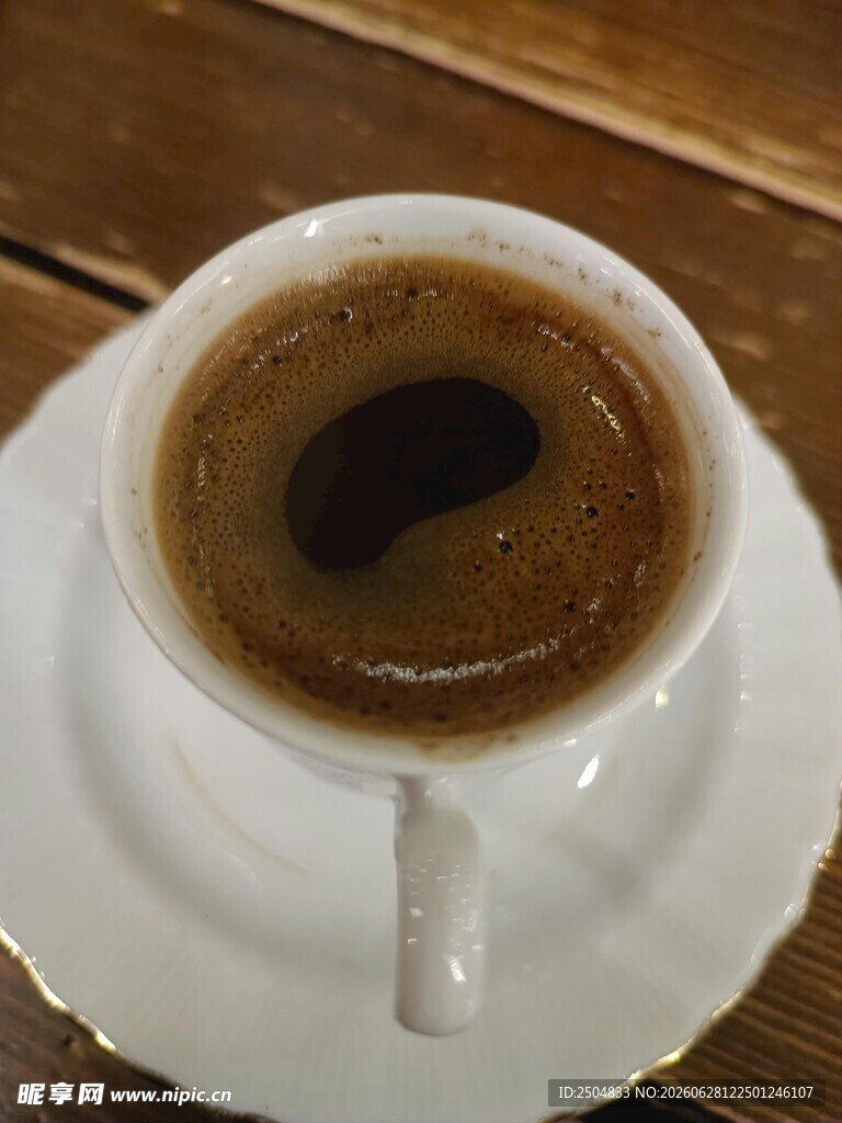 一杯香浓土耳其咖啡