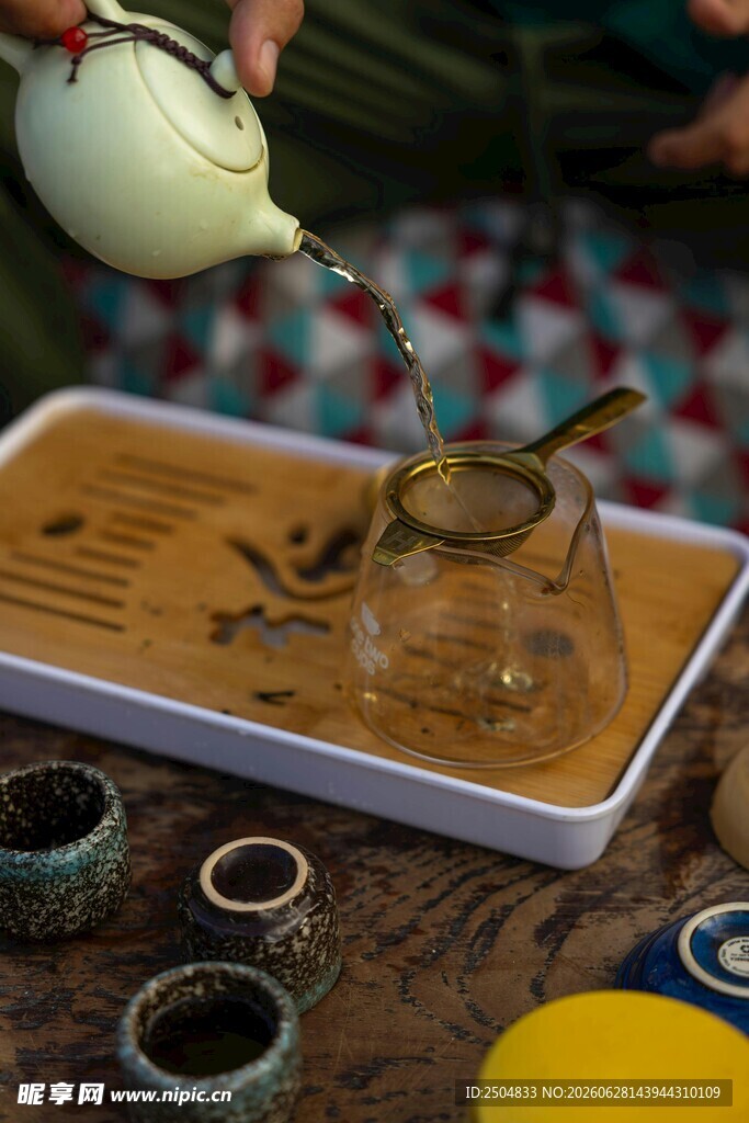 茶艺 茶壶 注水 茶具 茶盘 