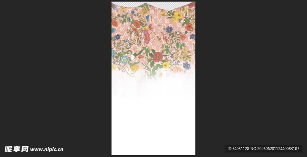 抽象多彩垂落艺术画作