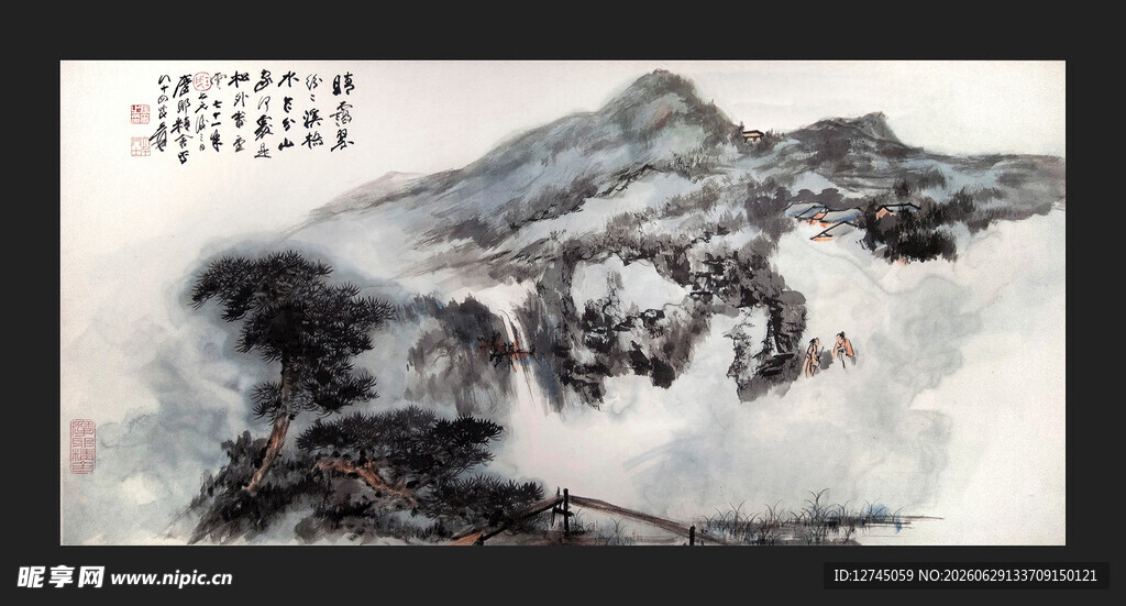 晴霭翠纷纷