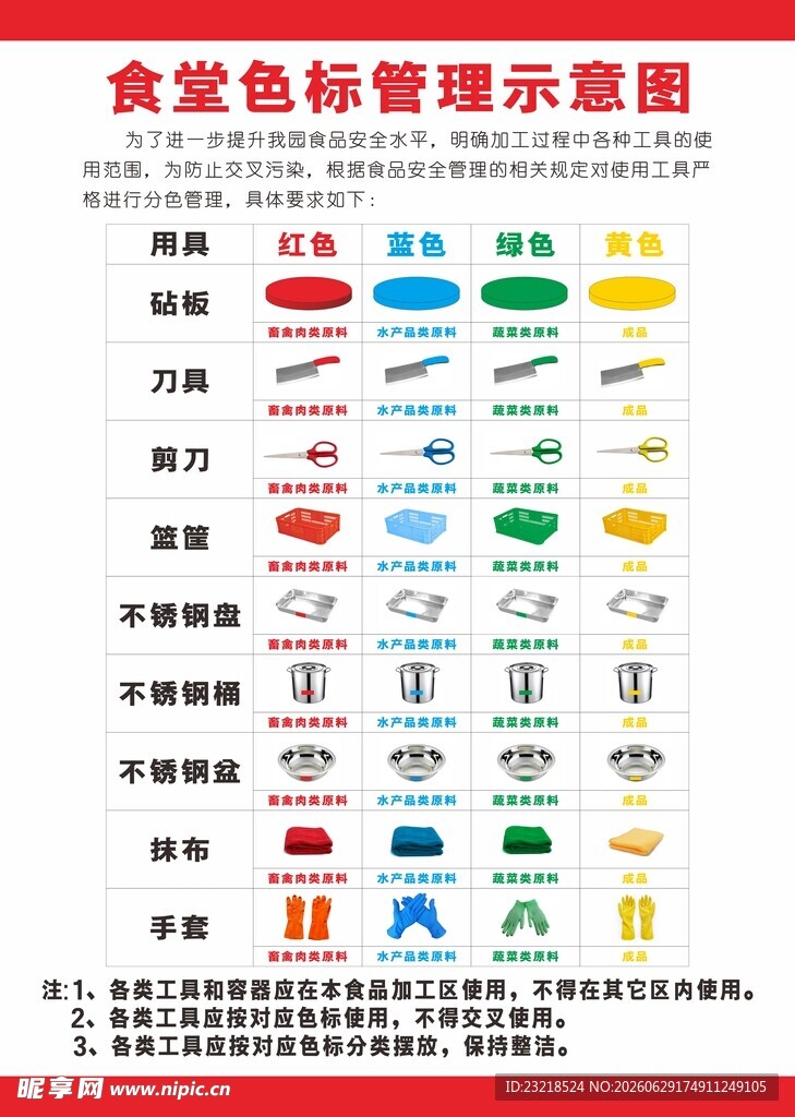 食堂颜色管理