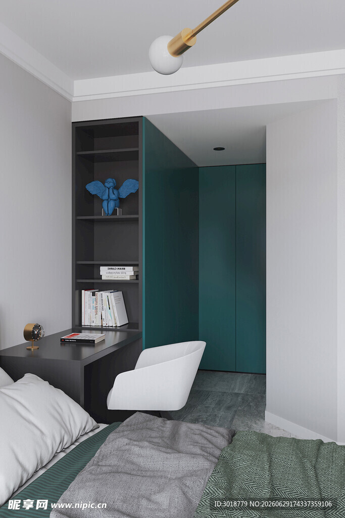 现代简约风卧室一角