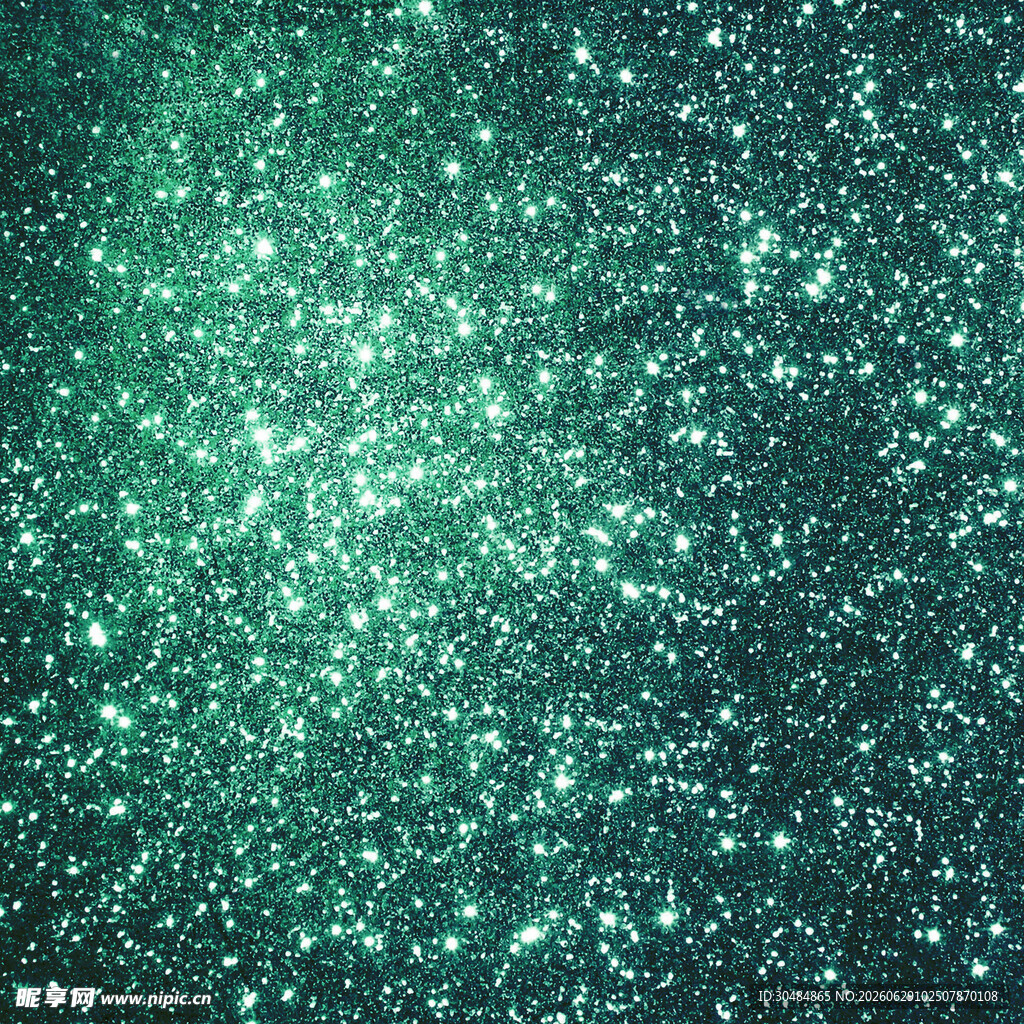 绿色闪烁星光背景图