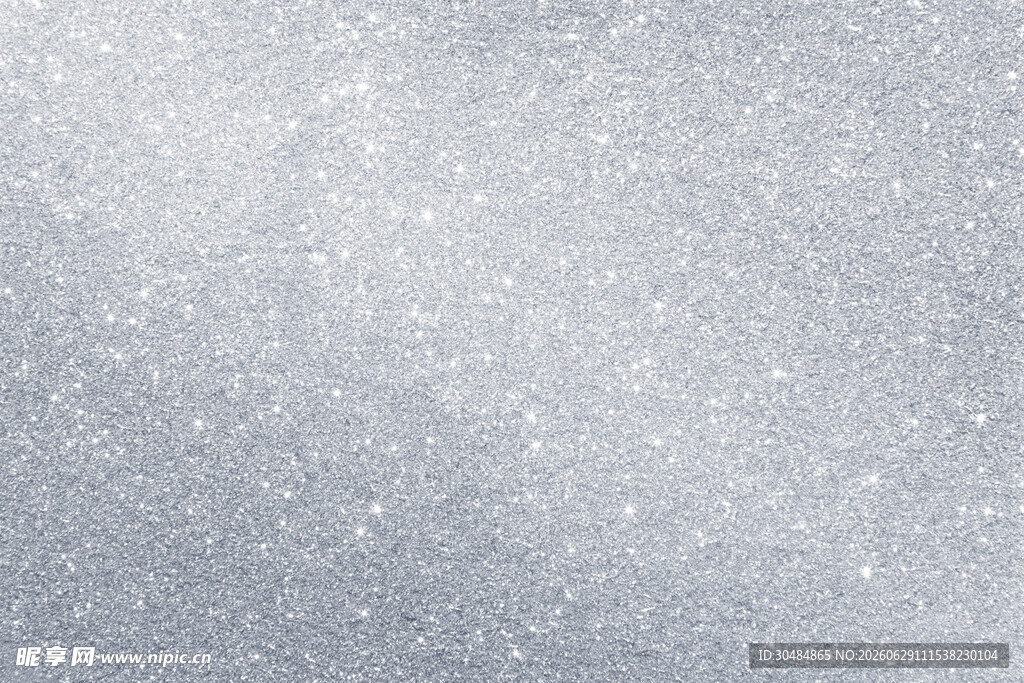 银白闪光雪花背景纹理