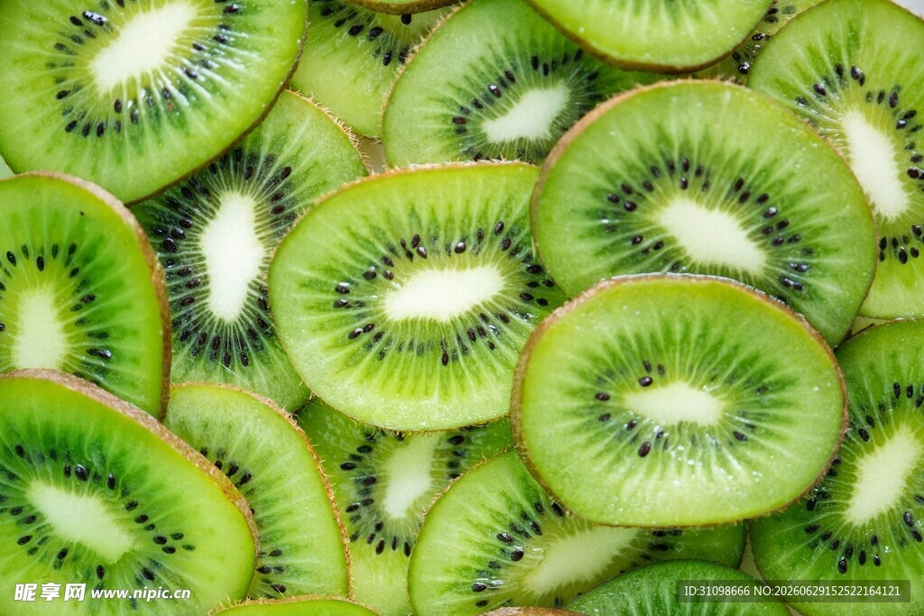 切片猕猴桃特写