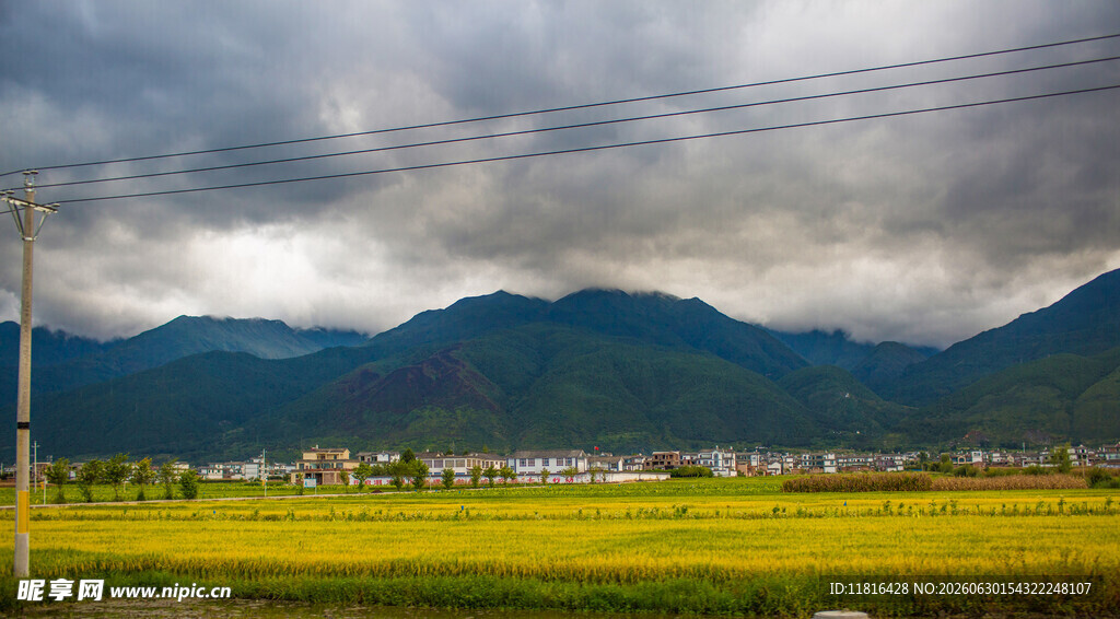 田园山野风光图