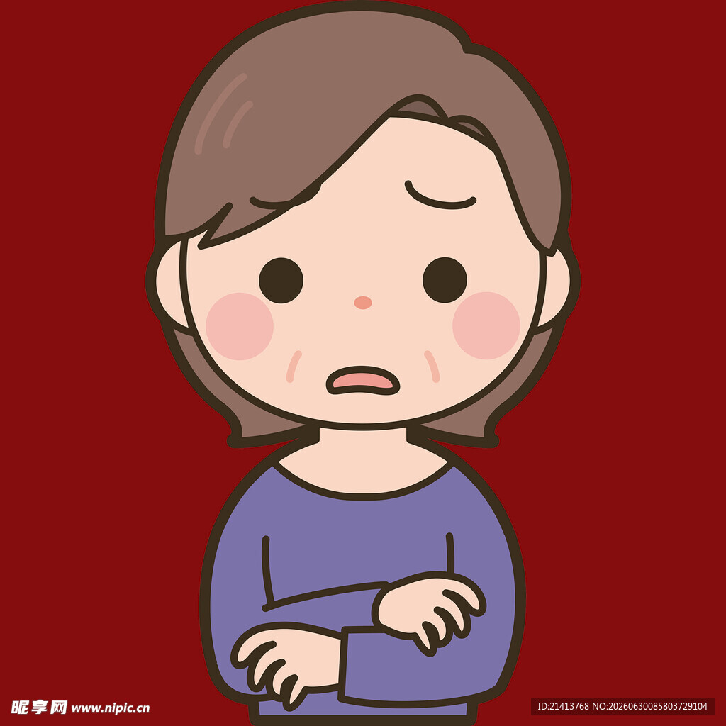 焦虑的女性