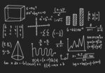 黑板上的数学与图表元素