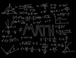 黑板上的数学符号与公式