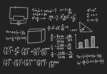 黑板上的数学与几何图形