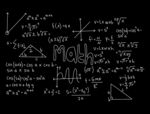 黑板上的数学公式与图形