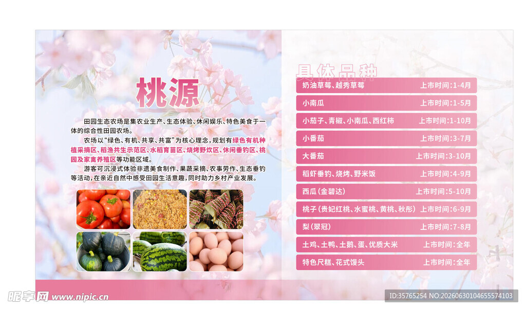 桃源生态基地海报农场农家乐