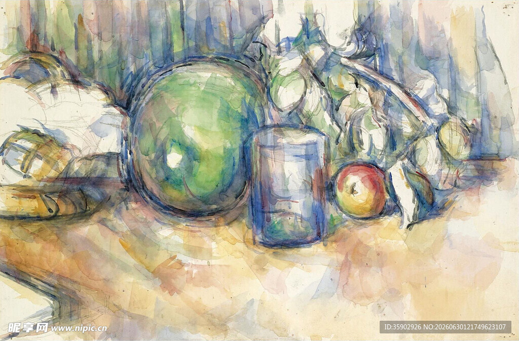 静物油画写生作品