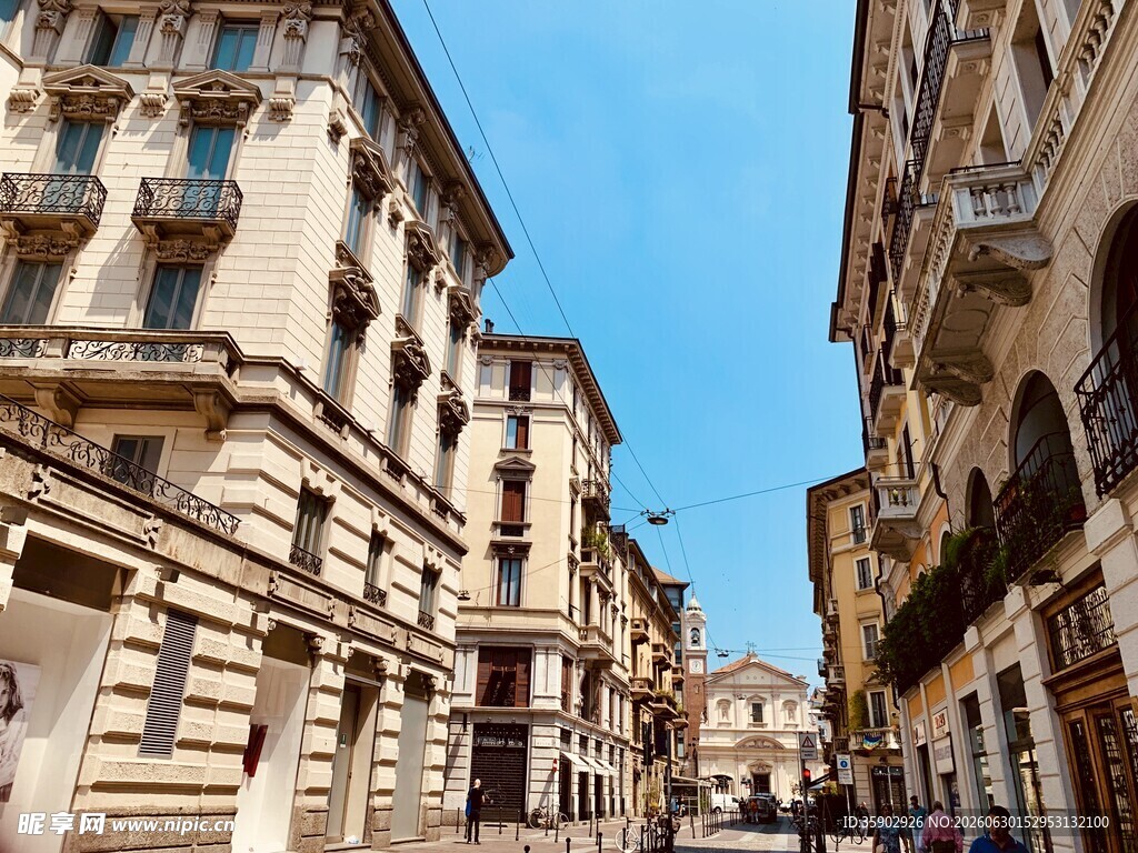 欧式街道建筑景观
