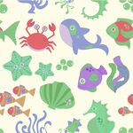 海洋生物底纹