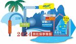 夏日清凉家电促销场景