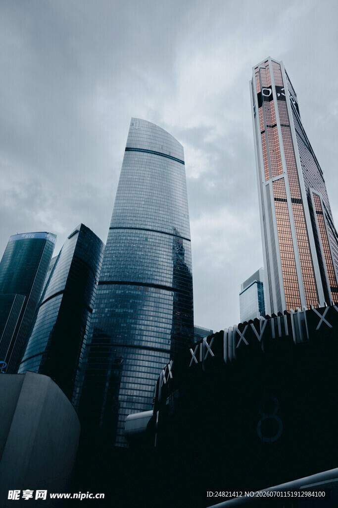 都市摩天大楼景观