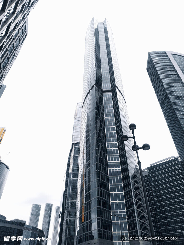 都市摩天大楼建筑群
