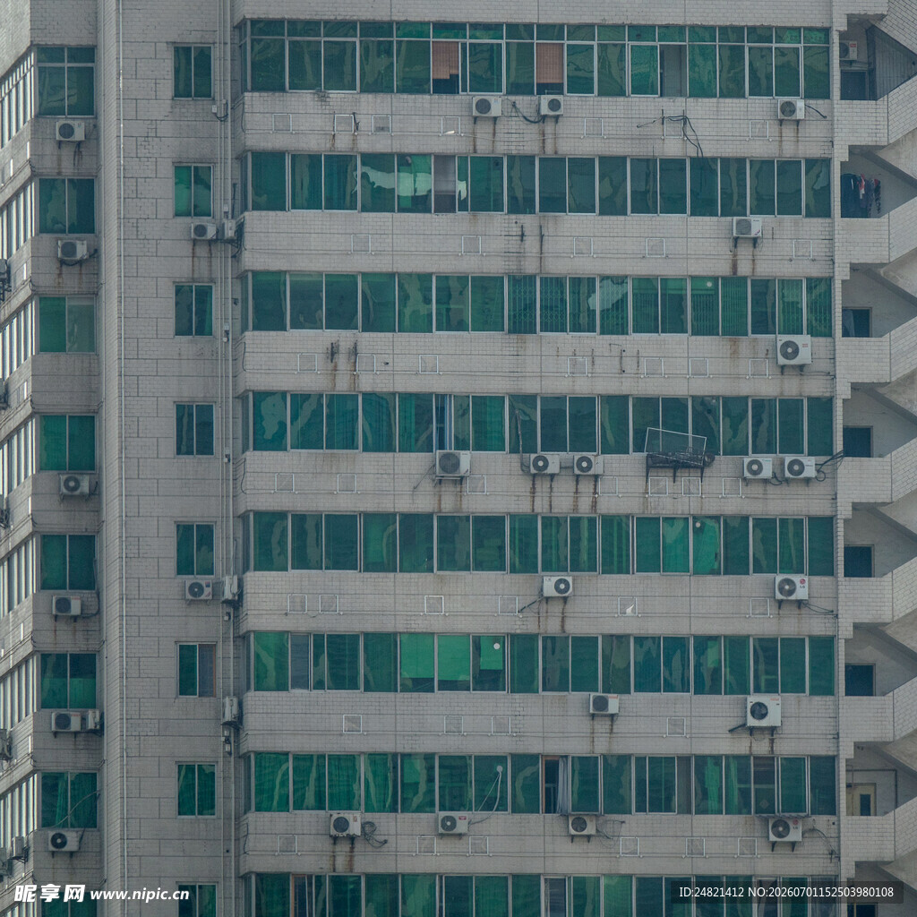 高层住宅楼外观景象