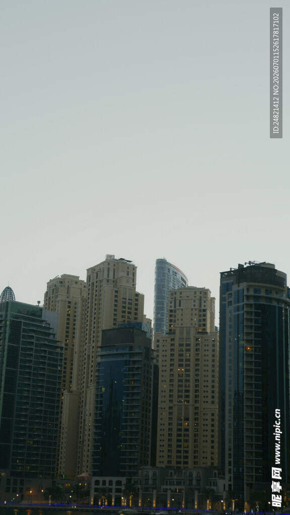 迪拜城市高楼景观